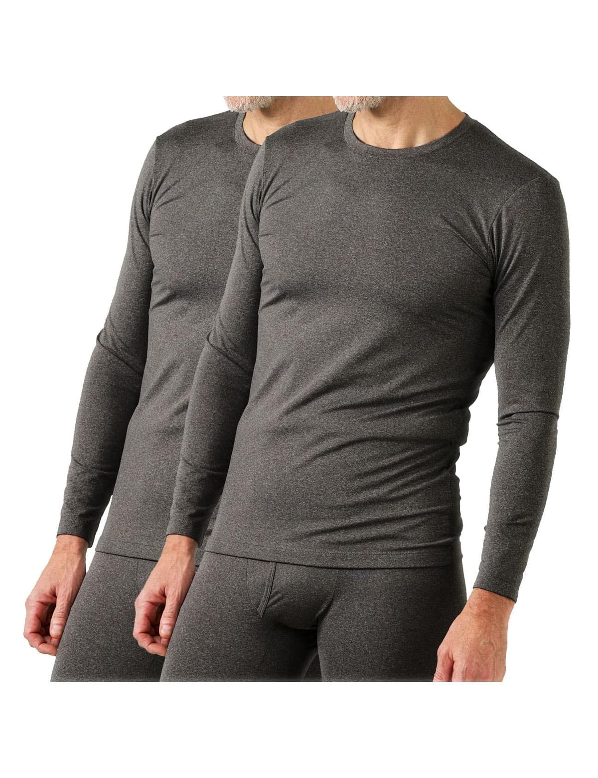 LAPASA Camiseta Termica Hombre Manga Larga Cuello Redondo Ropa Interior de Invierno Top Thermal Ligero/Cálido/Extra Cálido M09/M26/M55 — view 13
