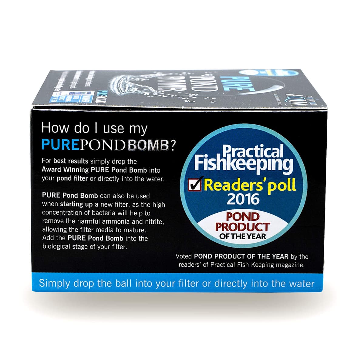 Evolution Aqua Pure Pond Bomb – for Crystal Clear Healthy Water, Treats up to 20,000 litres — view 4