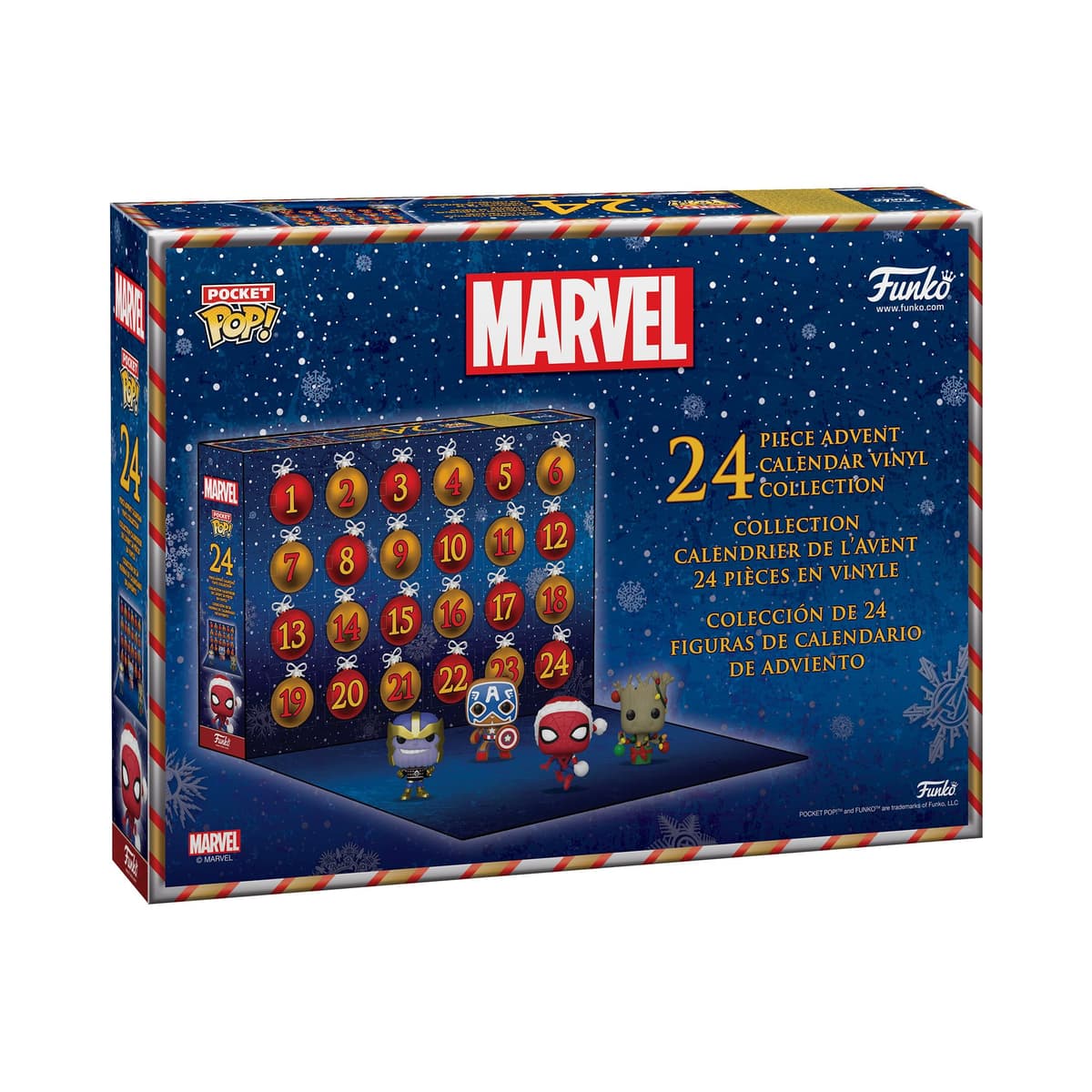 Funko Advent Calendar: Marvel Holiday - Groot - Marvel Comics - Cómics Marvel - 24 Días de Sorpresas - Minifigura de Vinilo Coleccionables - Caja Misteriosa - Idea de Regalo - Holiday Xmas — view 3