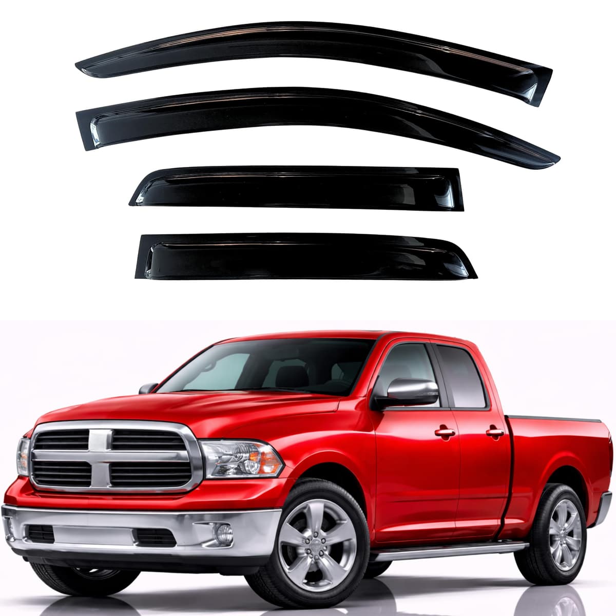 KPY Rain Guards Fit for 2006-2013 Lexus IS250 IS350, Out-Channel Window Visors Vent Wind Deflectors 4PC, Car Accessories for 06-13 Lexus is Series — view 230