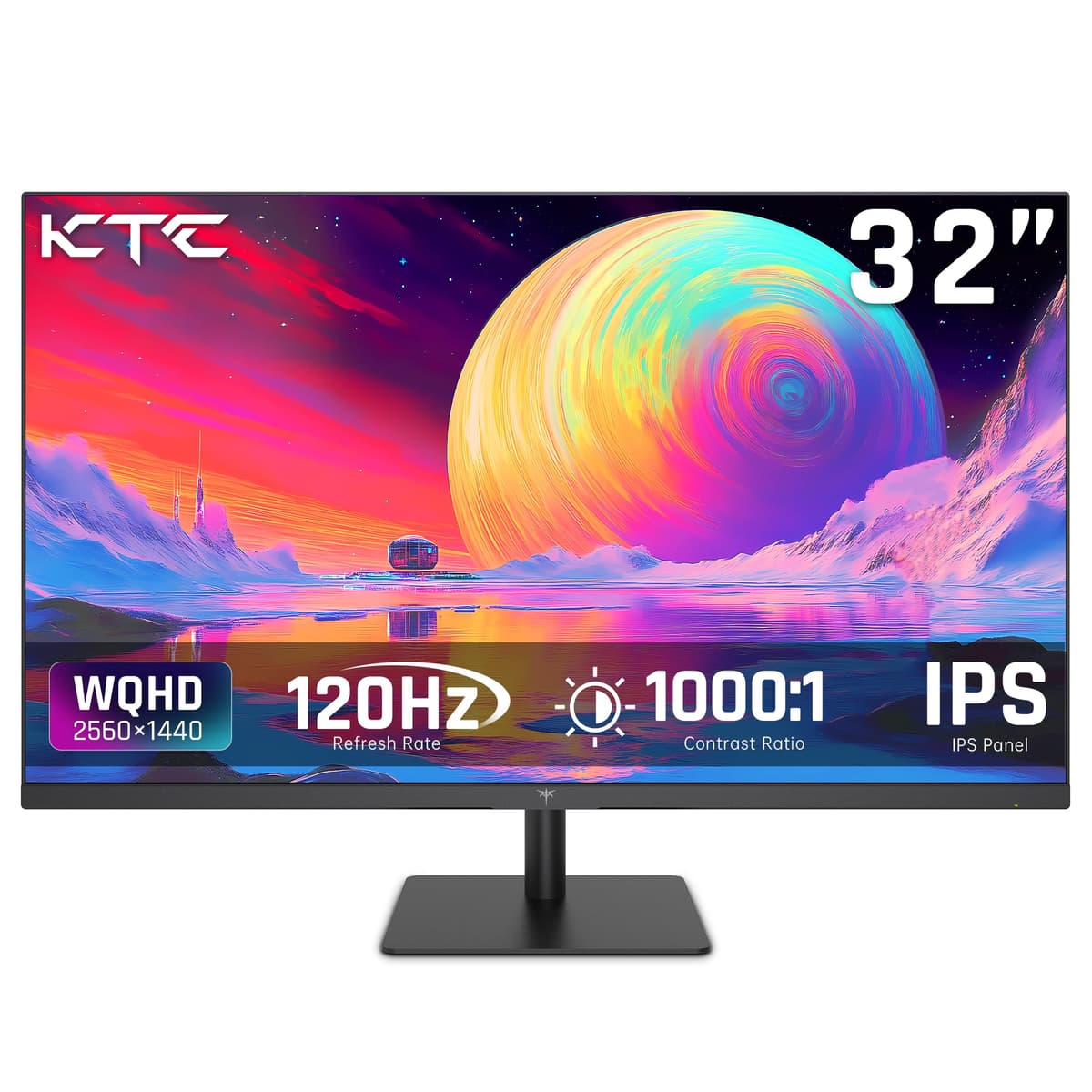 KTC 32 Inch Curved Gaming Monitor, Full HD 1080P@240Hz Monitor, VA 1500R, 1ms, Adaptive Sync, HDR10, HDMI 2.0 / DP1.4, 125% sRGB, VESA, Compatible with Desktop, Laptop, PS5, Xbox, Switch and More — view 12