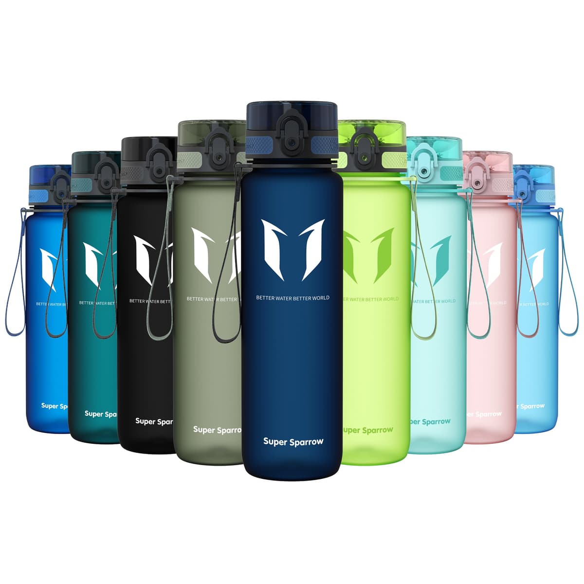 Super Sparrow Botella de Agua Deportiva -350ml & 500ml & 750ml & 1000ml - Sin BPA — view 85