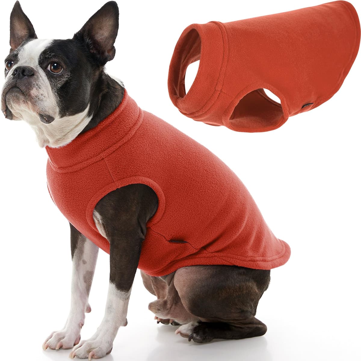 Gooby Stretch Fleece Pull Over Cold Weather Dog Vest, 2X-Large, Black — view 30