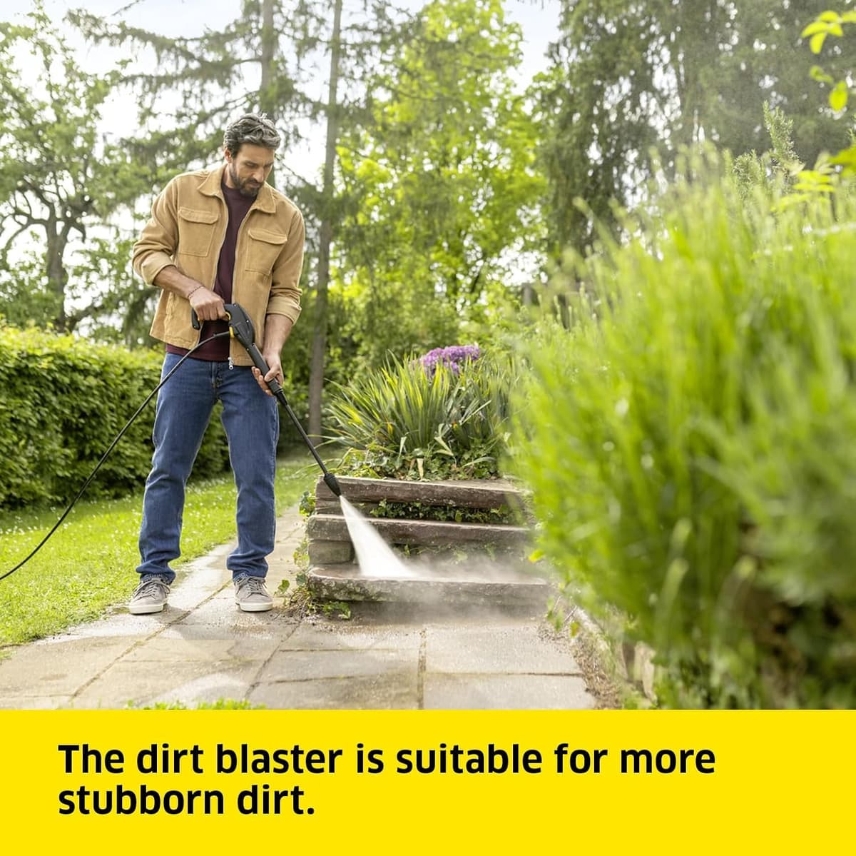 Kärcher K 3 Classic Home pressure washer, pressure: max. 120 bar, flow rate: 380 l/h, area: 25 m²/h, water filter, weight: 4.2 kg, high-pressure hose and gun, dirt blaster, spray lance, Home Kit — view 4