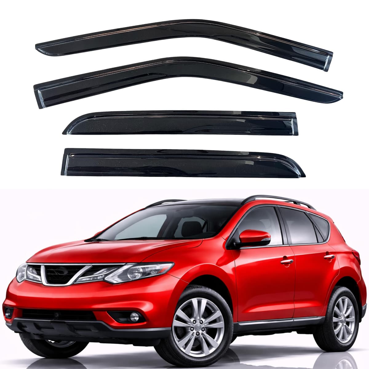 KPY Rain Guards Fit for 2006-2013 Lexus IS250 IS350, Out-Channel Window Visors Vent Wind Deflectors 4PC, Car Accessories for 06-13 Lexus is Series — view 135