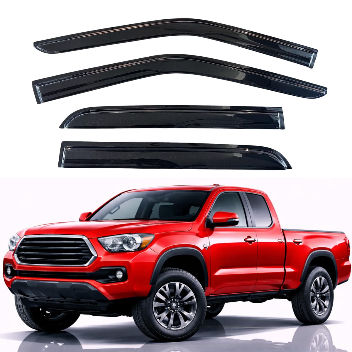 KPY Rain Guards Fit for 2006-2013 Lexus IS250 IS350, Out-Channel Window Visors Vent Wind Deflectors 4PC, Car Accessories for 06-13 Lexus is Series — view 278