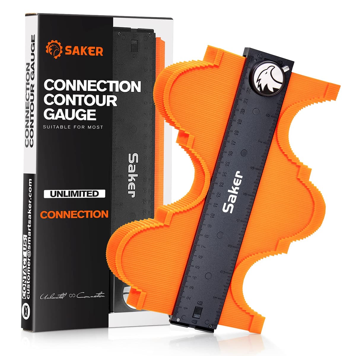 Saker Contour Gauge Tool for Woodworking & DIY, Profile Gauge with Lock,Gift for Him Men, Accurate Shape Duplicator for Flooring, Tile, Trim & Home Improvement Projects — view 12