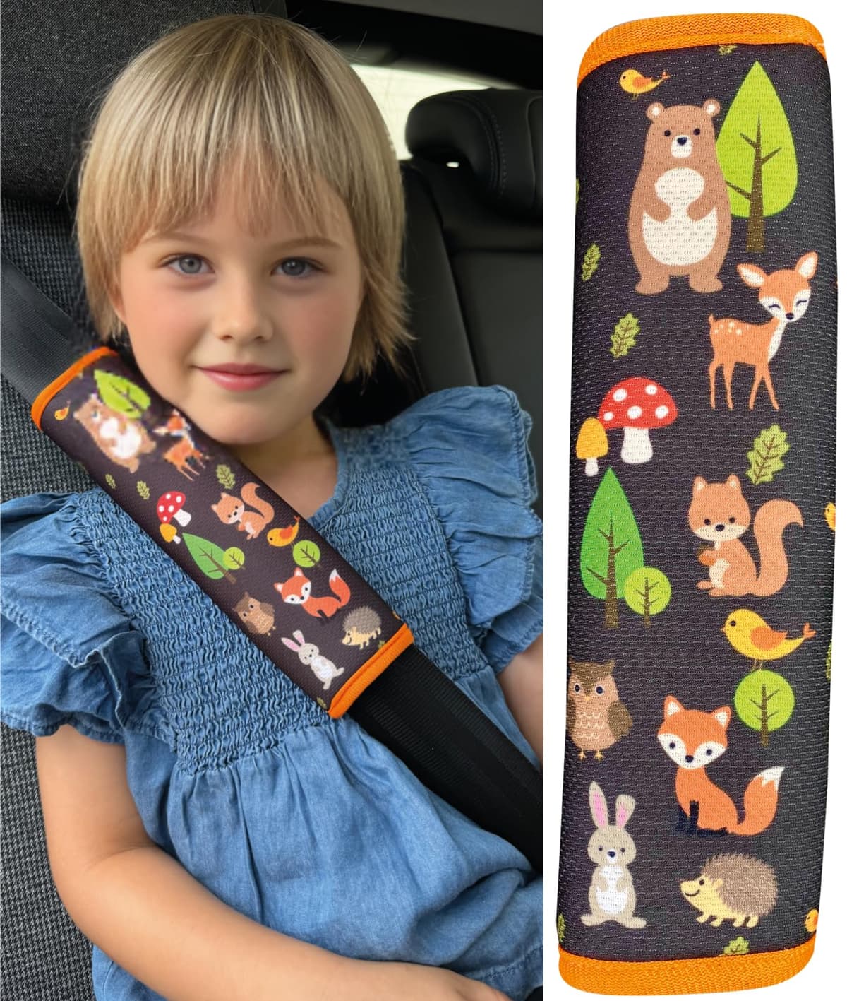 HECKBO 2X Kids Car Seat Belt Pads Seat Belt Protectors - Unicorn - Seat Belt Pads for Kids and Babies- Ideal for Any Seat Belt Car Booster Seat Kids Bicycle — view 4