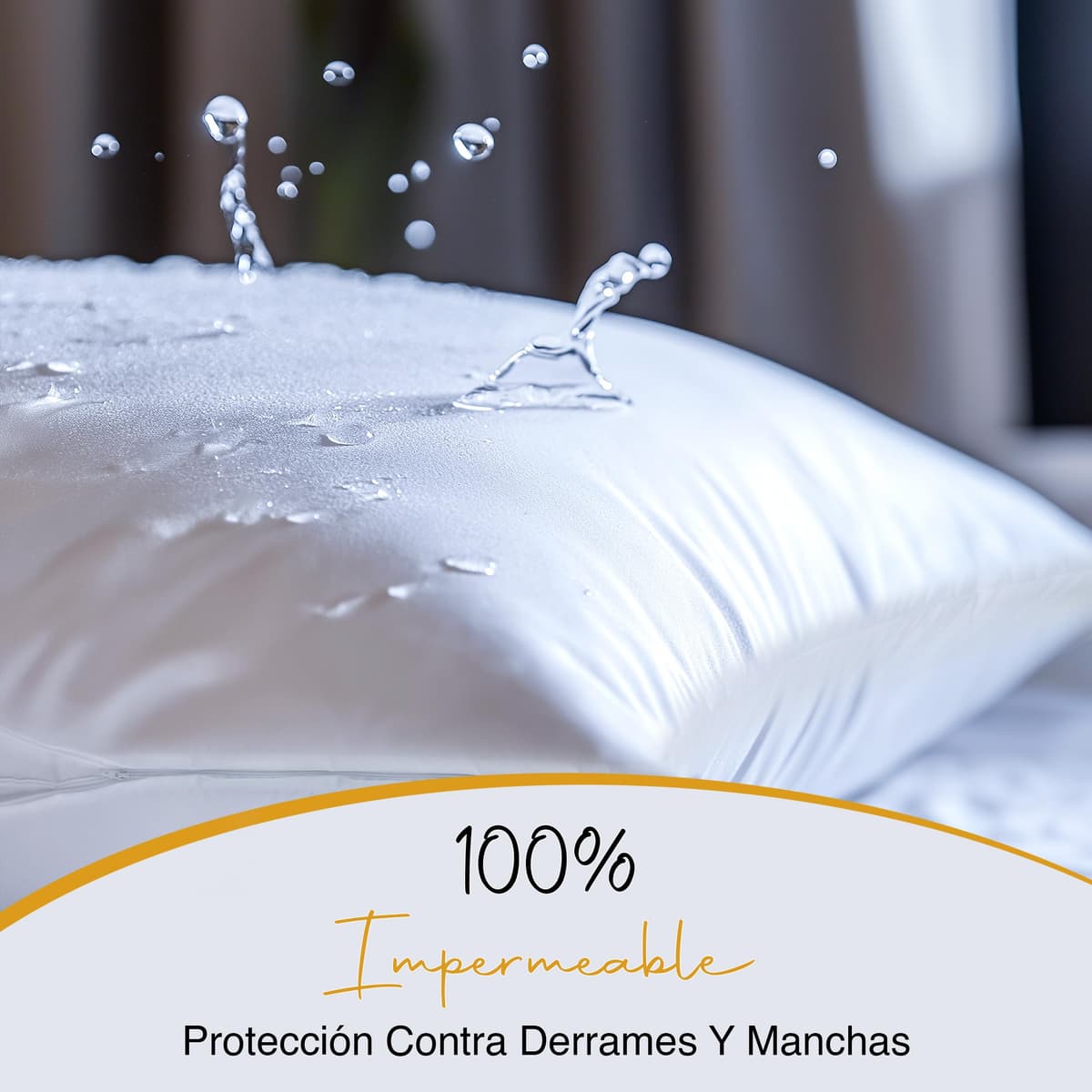 Utopia Bedding Protector de Almohada Impermeable 40x70 cm (Juego de 2) con Cremallera, Funda Almohada Certificado Oeko-Tex — view 4