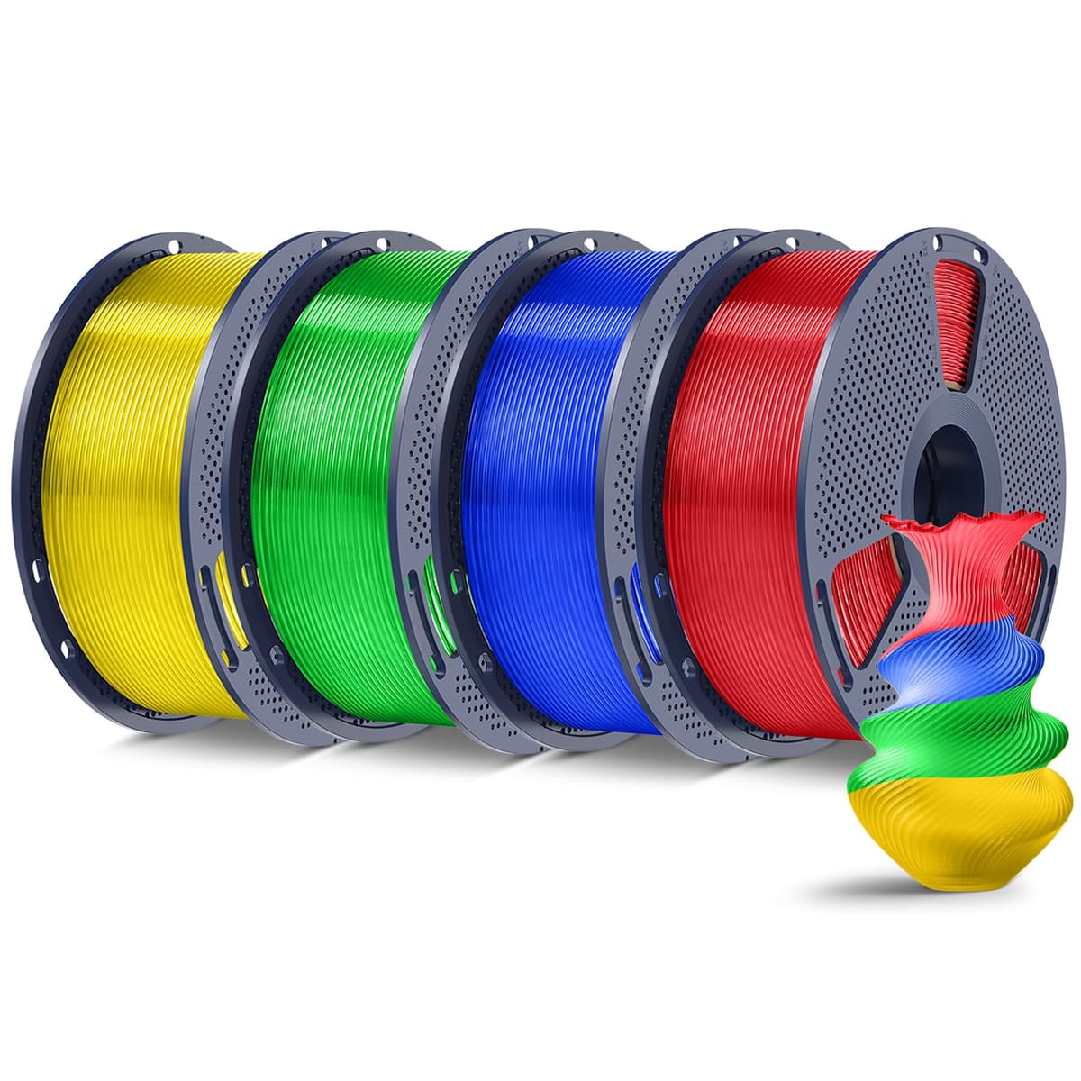 SUNLU Pack de 16 Colores Filamento PLA Plus, Filamento PLA+ Multicolor para Impresoras 3D 1.75mm, Embalado al Vacío Individualmente, 0.25kg/Bobina, Total 4kg, 16 Bobinas​ — view 31