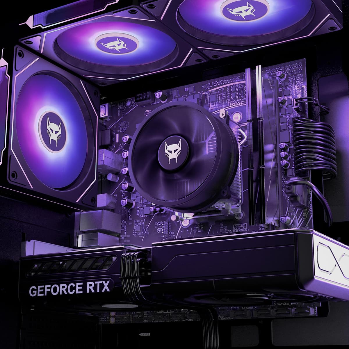 BEASTCOM Q5 Pro Gaming PC | AMD Ryzen 5 4500 6X 4,10GHz 12 Threads | GeForce RTX 3050 6GB | 16GB RAM | 1TB NVMe SSD | WiFi 5 — view 4