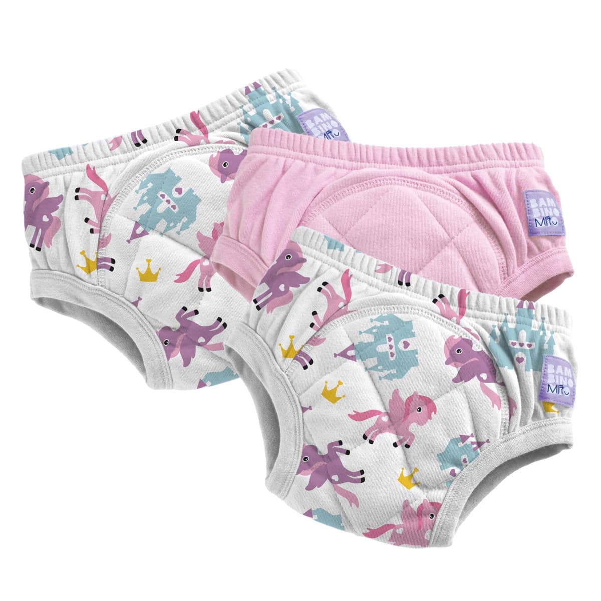 Bambino Mio British Brand (3 Pack) Training Pants for Toddlers Reusable Cloth Potty Pants Training Underwear, 2-3 Years, Boys Space Dinosaurs, Baby and Toddler, Boys and Girls with Cross-Stitch — view 5