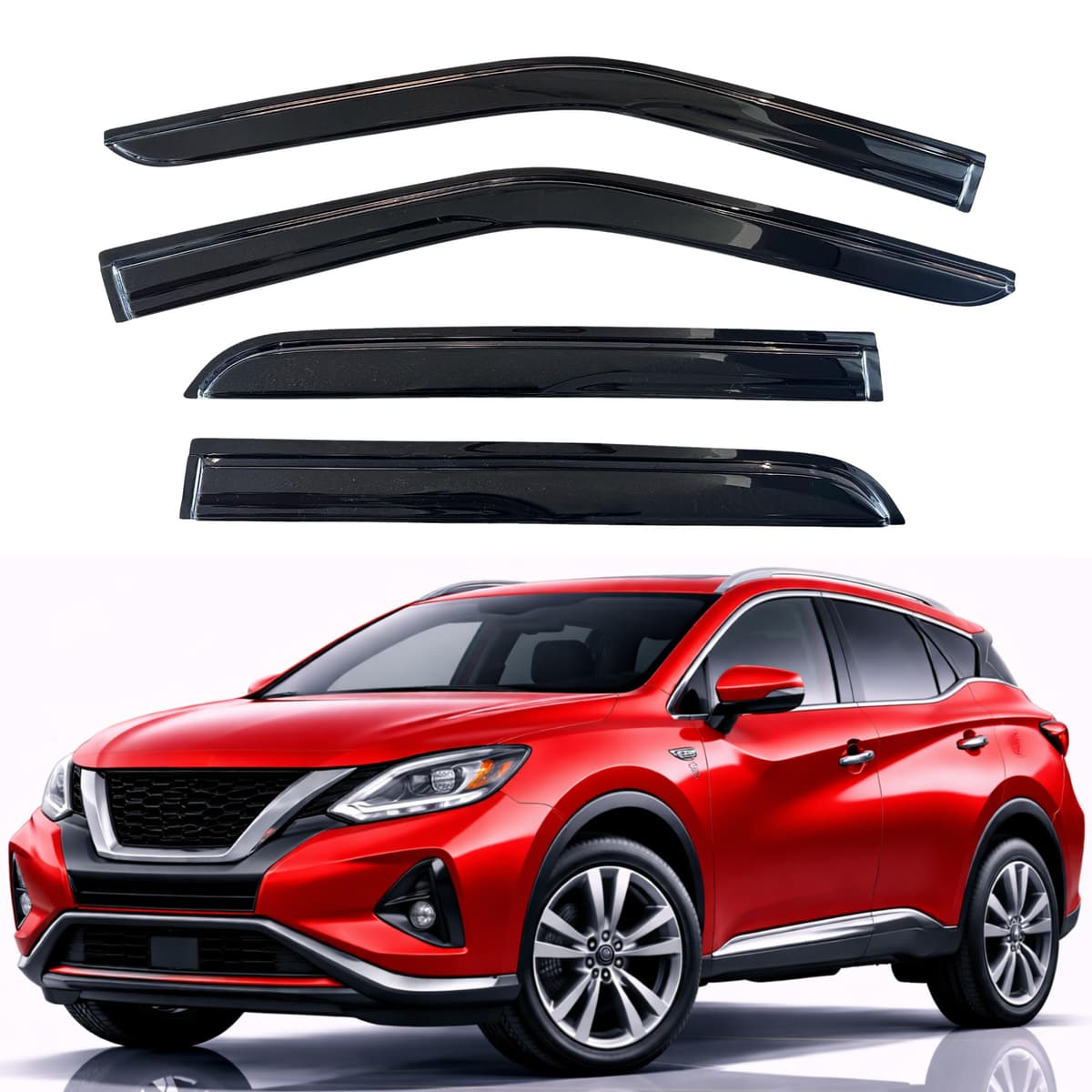 KPY Rain Guards Fit for 2006-2013 Lexus IS250 IS350, Out-Channel Window Visors Vent Wind Deflectors 4PC, Car Accessories for 06-13 Lexus is Series — view 86