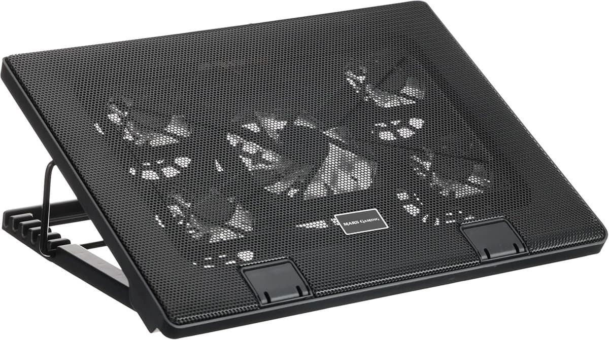 Mars Gaming MNBC2, Base PC, 5 Ventiladores, LED Roja, 2 x USB 2.0, 17.35", Negro — view 8