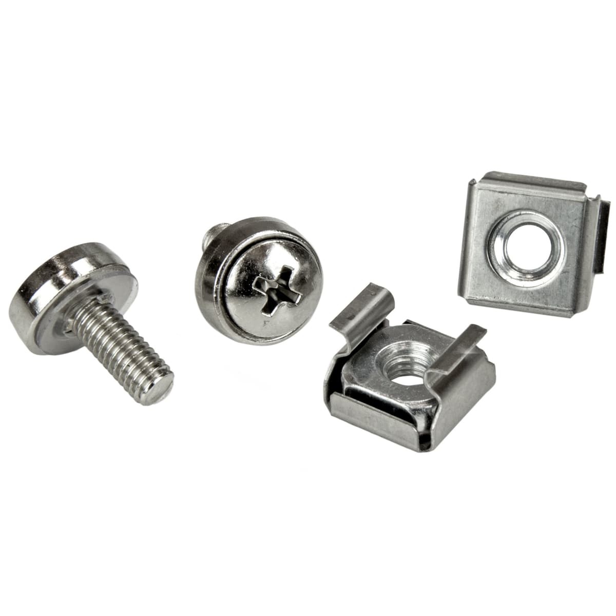 StarTech.com M5 Cage Nuts and Screw - 12 mm Rack Screws and Cage Nuts - 50 Pack - Black - Replacement Serve Rack Screws (CABSCREWM5B) — view 18