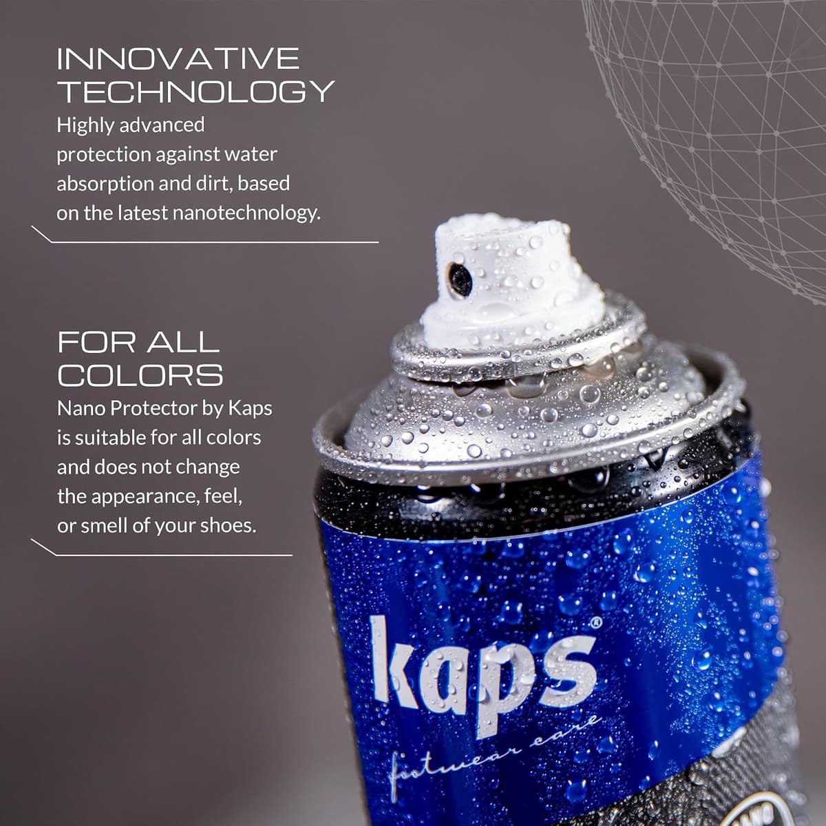 Kaps Nano Protector Waterproofing Spray for Suede, Leather, Nubuck, Textiles and TEX Materials, Moisture and Dirt Repellent - New Fast Drying Formula 400 ml 13.52 fl. Oz / 200 ml 6.76 fl. Oz 200 ml - 6.76 fl. Oz. — view 5