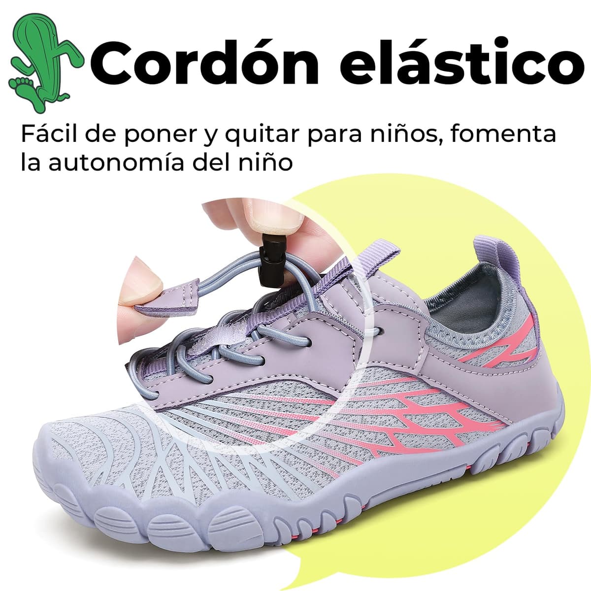 SAGUARO Zapatos descalzos para niños, de secado rápido, transpirables, con puntera ancha, talla 25-35 — view 6