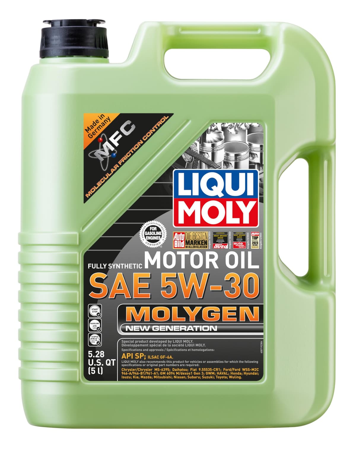 Liqui Moly 20228 Molygen New Generation 5W30 Motor Oil, 5 l, 1 Pack