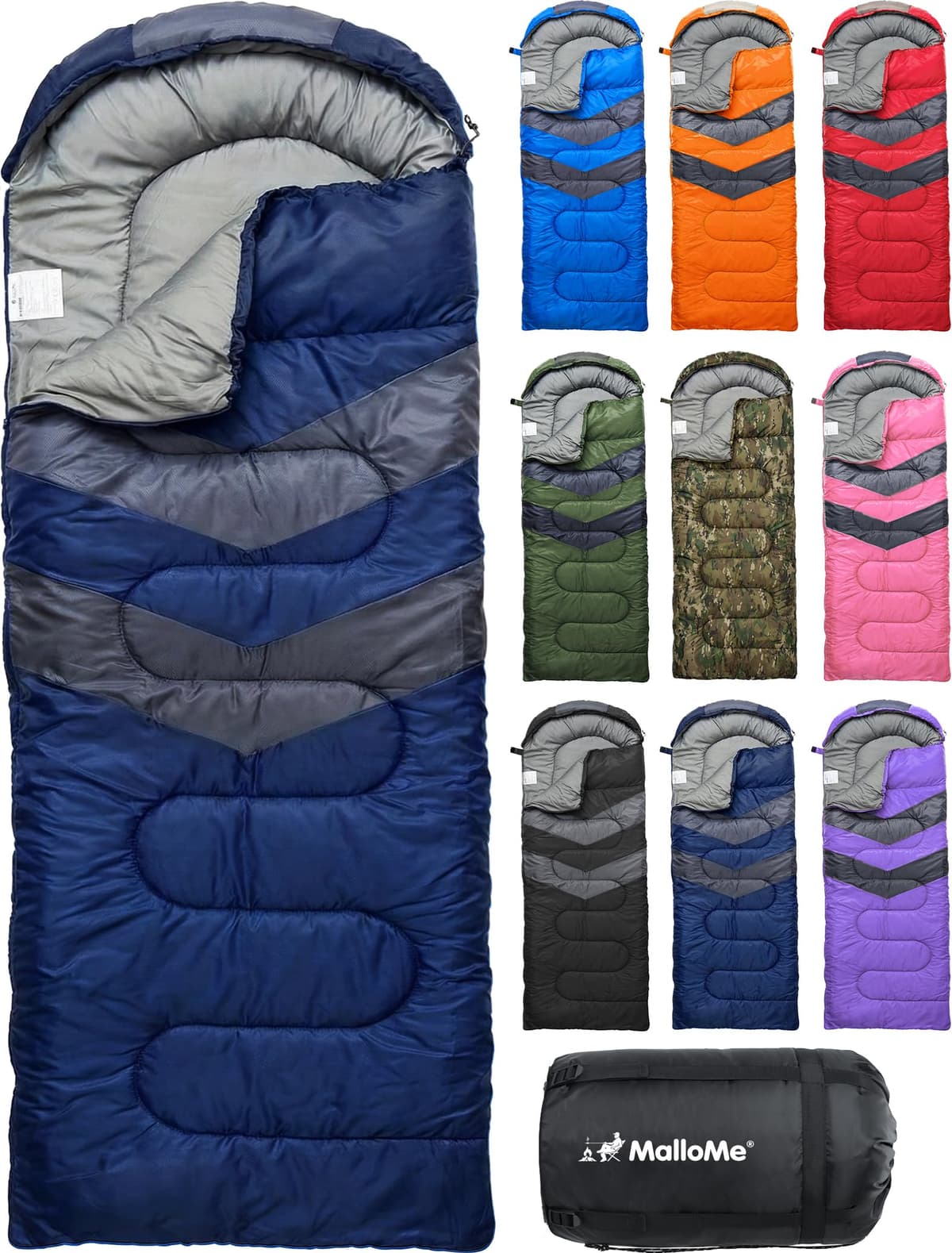 MalloMe – Saco de Dormir para Adulto, niño, Invierno, Verano, Primavera, otoño, plumón para 1 Persona, Impermeable, Bolsas de Dormir y Senderismo – Bolsa de Dormir Ultraligera, compacta para Dormir — view 18
