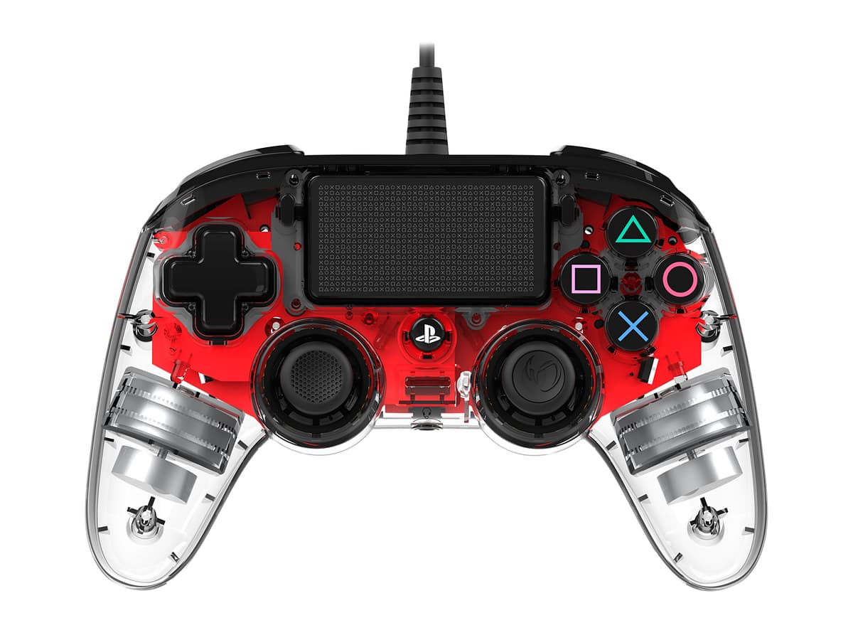 Nacon - Compact Mando con licencia Oficial Sony para PS4 y PC, Gaming Controller con Cable - Azul Retroiluminado — view 10
