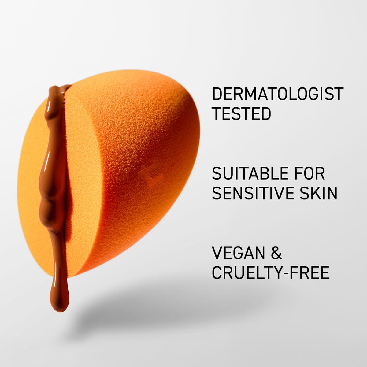 Real Techniques Miracle Complexion Sponge for Liquid & Cream Makeup, 3-Point Design for Seamless Application, Streak-Free Natural Dewy Finish, Latex-Free, Cruelty-Free, Vegan, Easy to Clean, 1 Count — view 4