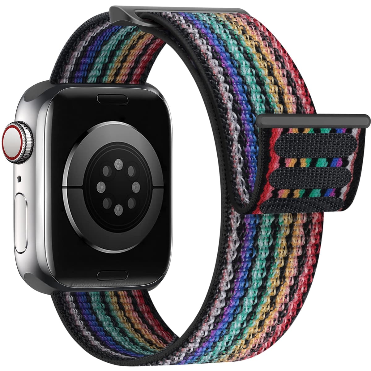 Yoohoo Nylon Straps Compatible with Apple Watch Straps 38mm 40mm 41mm 42mm(Series 10) Women Men,Upgraded Soft Nylon Strap Replacement Bands for iWatch Series 11 10 9 8 7 6 5 4 3 2 1 SE3 Ultra3/Black — view 39