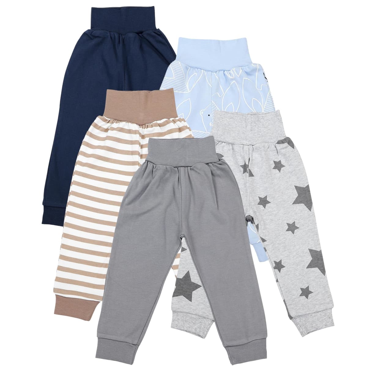 TupTam Pantalones Bebé 5 Unidades – Pantalón Algodón Suave para Bebé Niño y Niña, Certificación Oeko-Tex — view 8