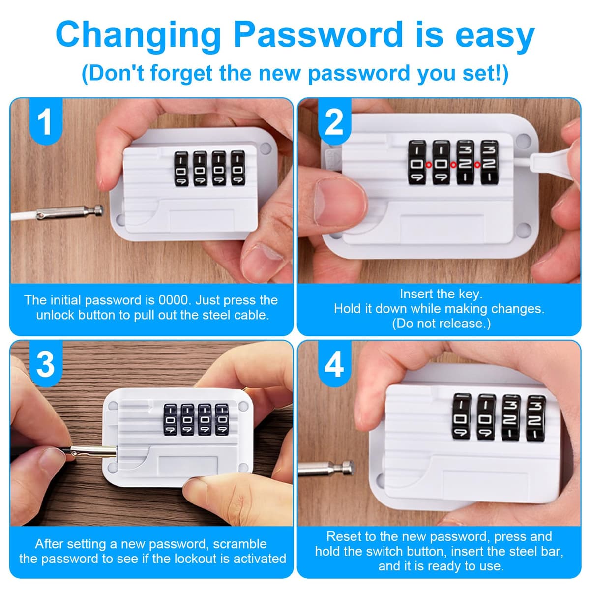 flintronic Candado Nevera con Codigo para Bebés y Adultos, Cerraduras para Figorífico con Código, Cierre de Seguridad Autoadhesiva para Refrigeradores, Taladrar, Frigorífico,Armarios,Ventana-Blanco — view 3