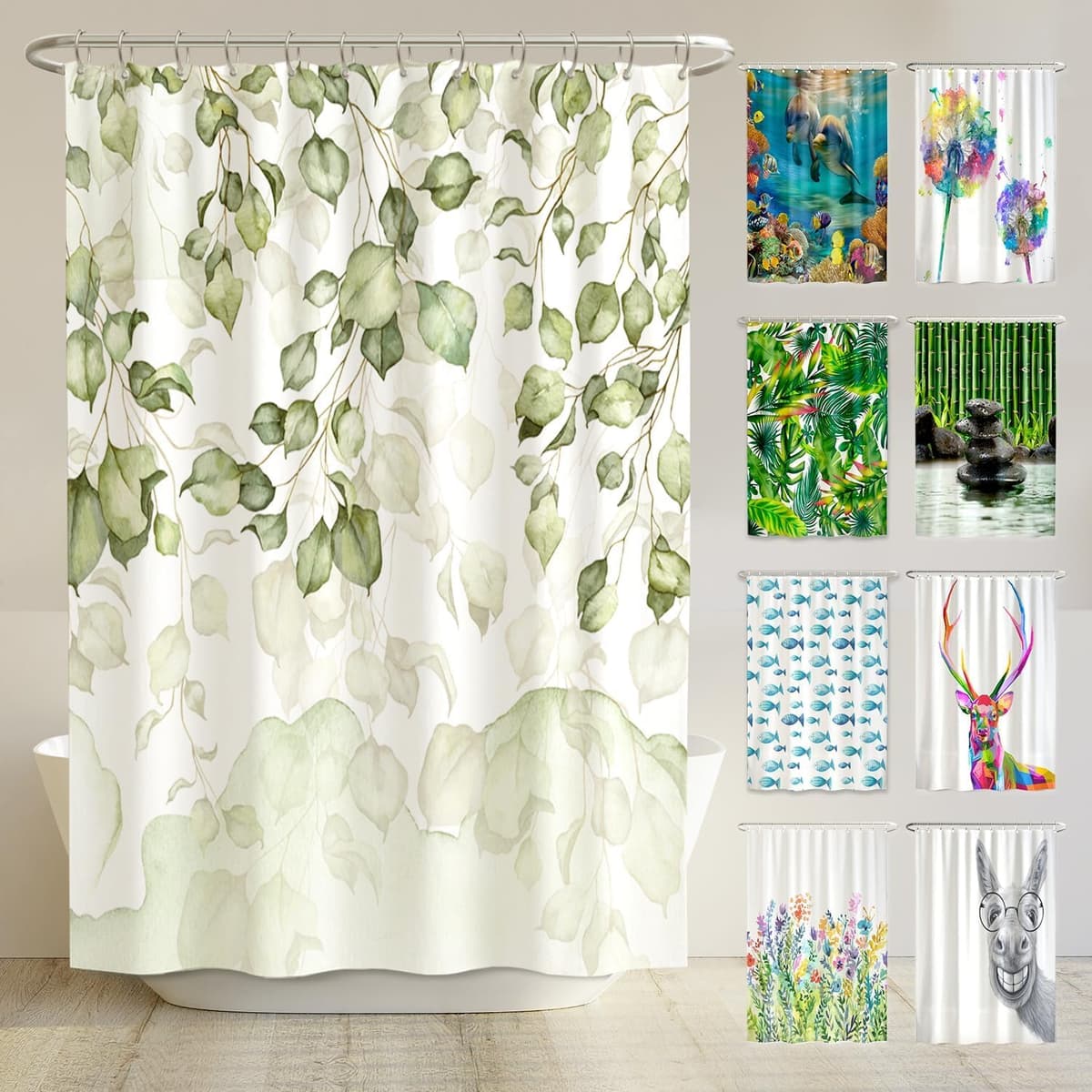 arteneur® - Cortina de Ducha 180x200 - Cortina de Baño Antimoho de Tela, Impermeable, Lavable y Opaco con Dobladillo Ponderado y Anillas (Tabla Periódica Española) — view 27
