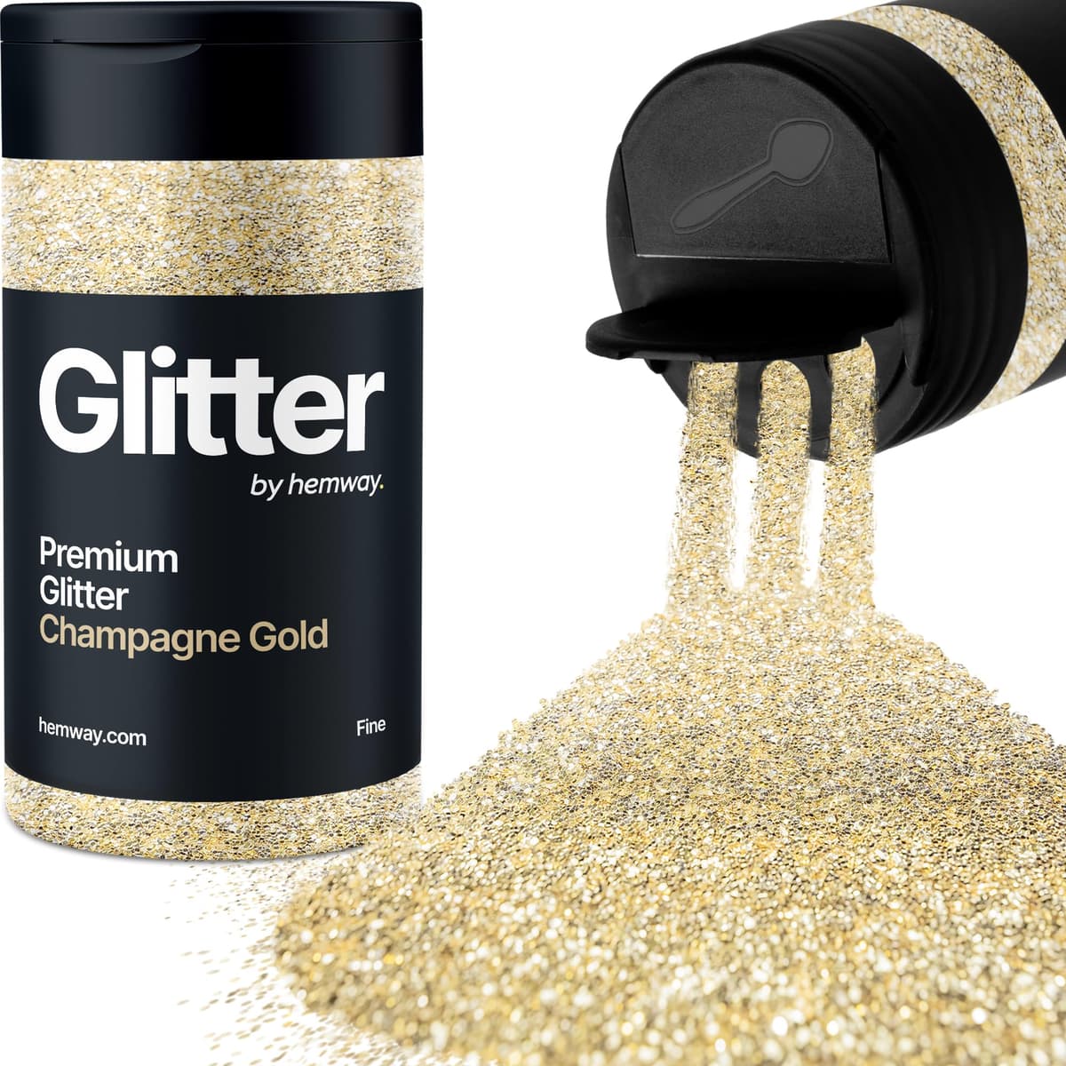 Light Rose Gold Glitter Shaker, 130g Ultrafine Glitter, Crafts 1/128" Metallic Flake Light Rose Gold Sequins, Resin & Epoxy Crafts, Decorating, Halloween, Christmas Nail, Face, Hemway — view 123