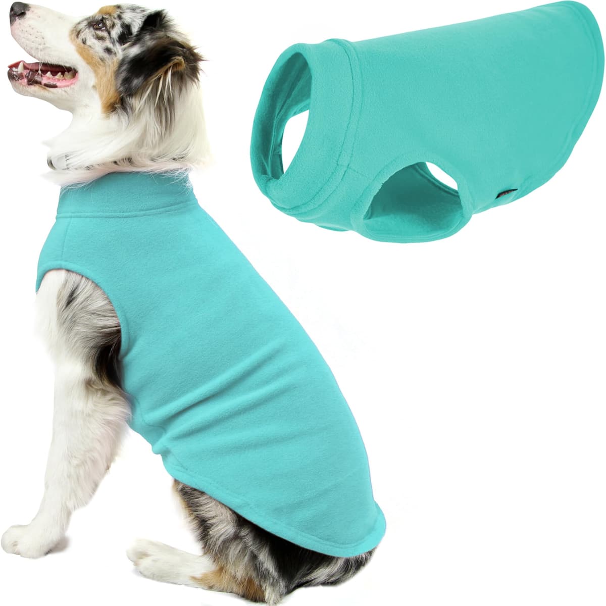 Gooby Stretch Fleece Pull Over Cold Weather Dog Vest, 2X-Large, Black — view 27