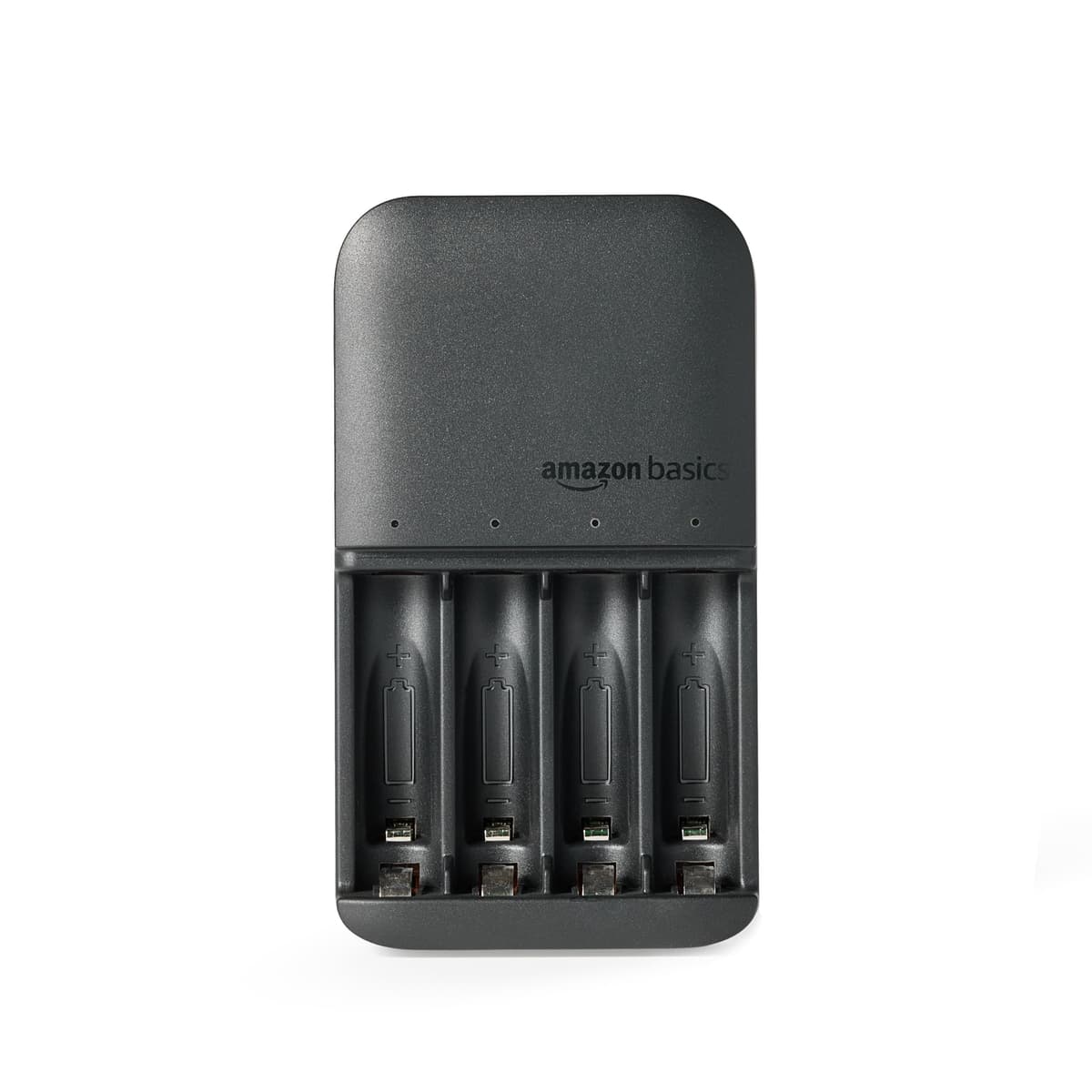 Amazon Basics Rechargeable AA NiMh Batteries with 4 Bay Battery Charger, UK Plug, Black, 4 Count (Pack of 1) — view 6
