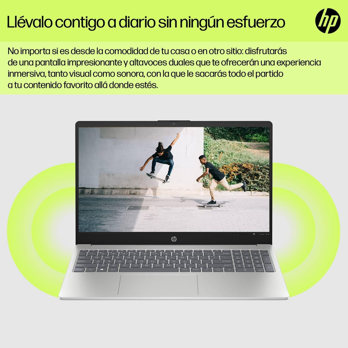 HP 15-fc0240ns - Ordenador portátil de 15.6" FHD (AMD Ryzen 7-7730U, 32 GB RAM, 1TB SSD, AMD Radeon Graphics, Sin Sistema operativo) Plata - Teclado QWERTY Español — view 7