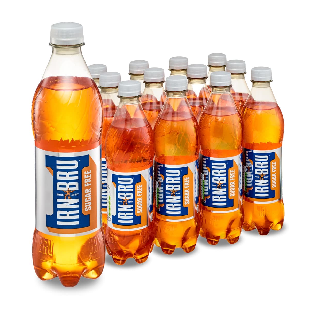 IRN-BRU Regular, 24 Pack Iconic Flavoured Fizzy Drinks Multipack Cans - 24 x 330ml Cans — view 12