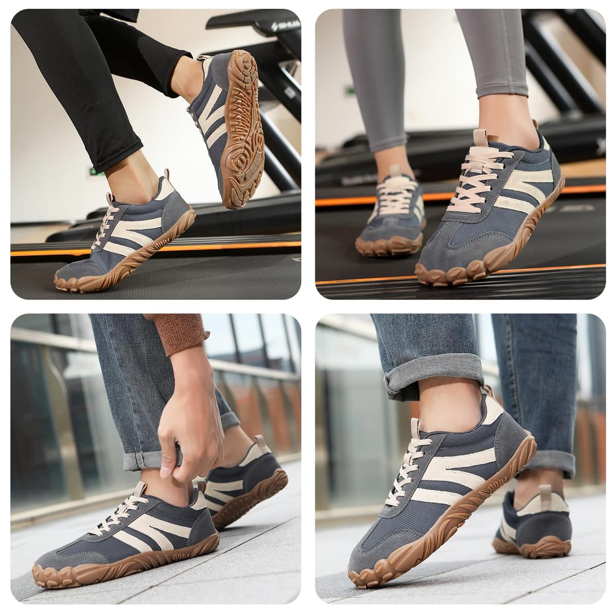 AONETIGER Zapatillas Barefoot Hombre Mujer Ligeras Zapatos Minimalista con Horma Ancha Transpirables Deporte Calzado Descalzo Exterior Interio Gr.36-47 EU — view 2