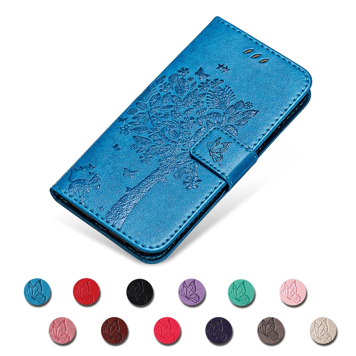 Funda para Xiaomi Redmi Note 11 4G / Note 11S, Funda Tapa Libro Movil de Cuero PU, Ranura para Tarjeta Plegable Billetera Carcasa para Redmi Note 11 4G / Note 11S (Azul) — view 3