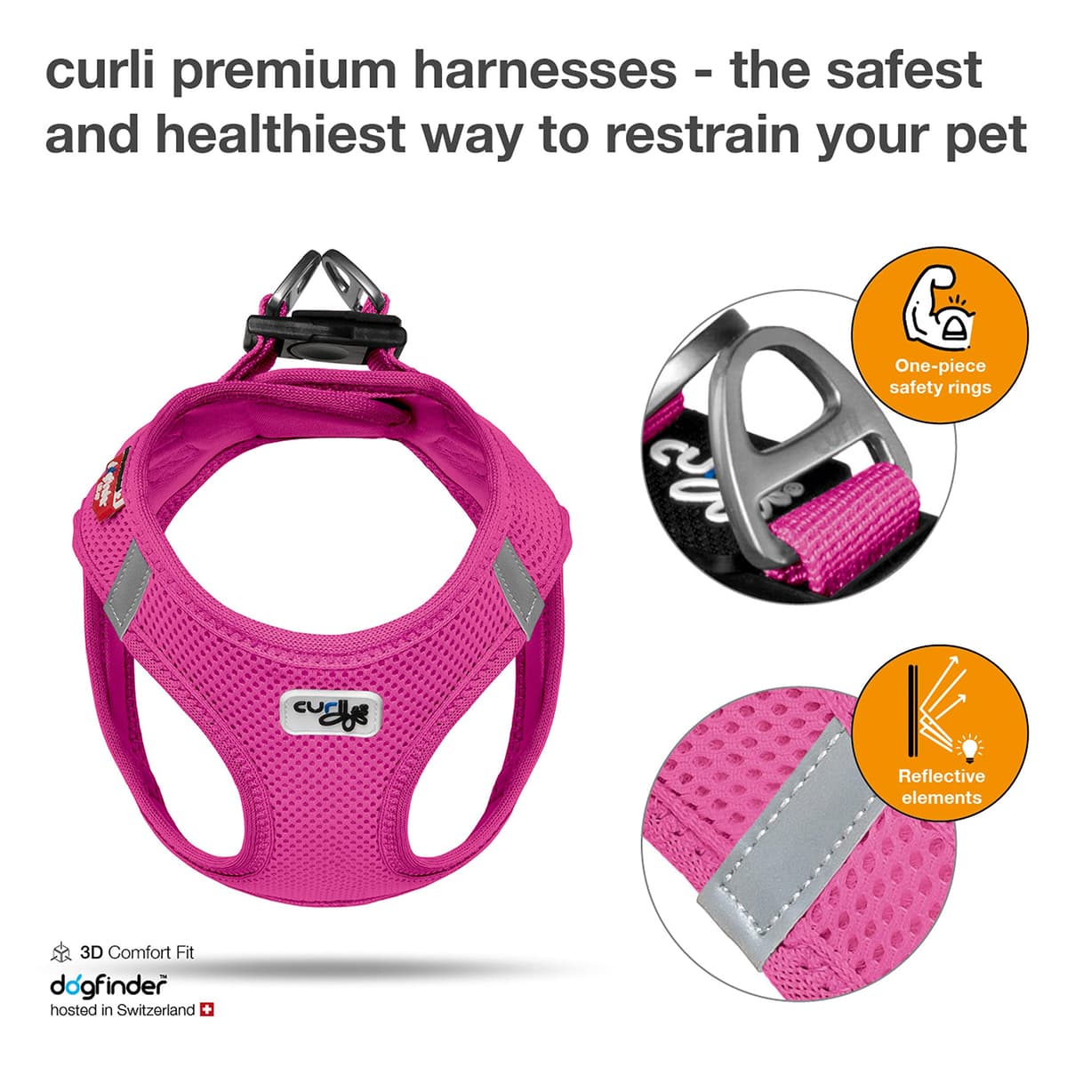 Vest Harness Air-Mesh Fuchsia 3XS — view 2