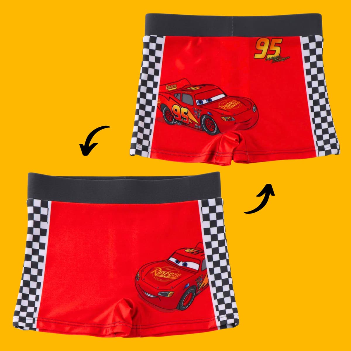 Disney Pixar Cars Bañador para Niño, Shorts Baño Boxer, Bañador de Natación Infantil, Tallas 3 a 8 Años — view 5