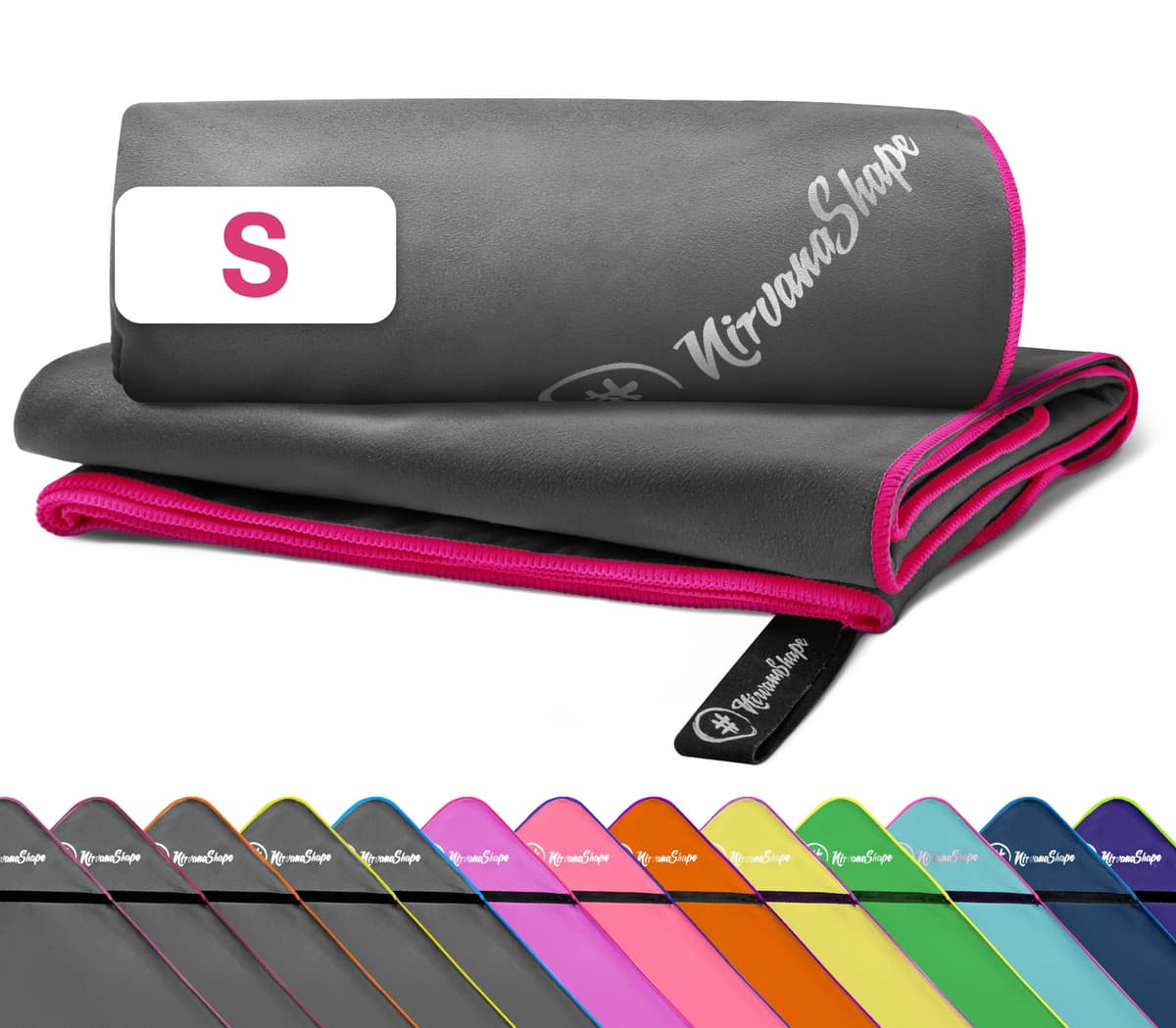 NirvanaShape Toallas de Microfibra | Absorbentes, Ligeras, de Secado rápido | Toallas de baño, Toalla de Viaje, Toallas Deportivas | Ideales para Viajar, IR al Gimnasio, la Playa, Practicar Yoga — view 36