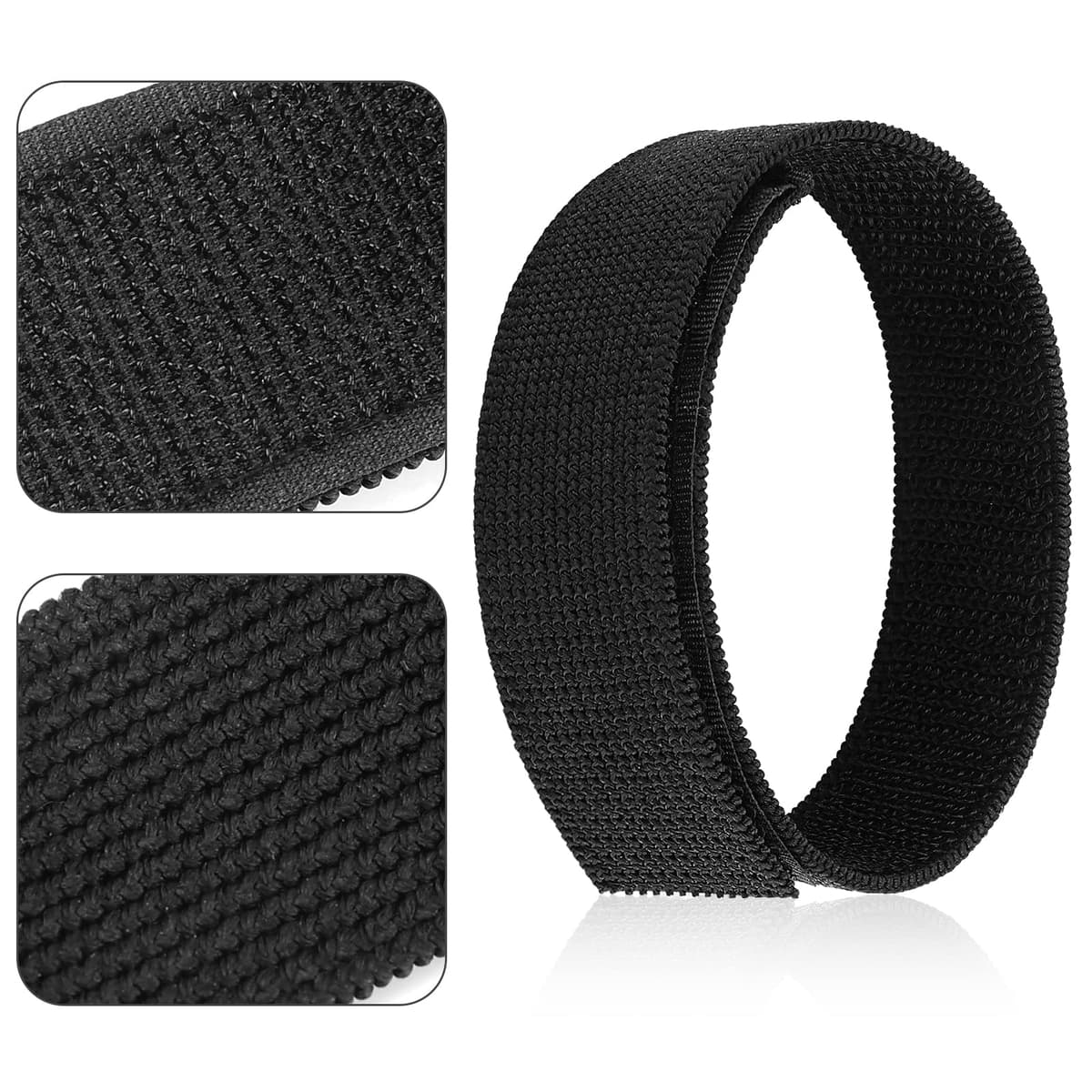 WLLHYF - Blusas negras para botas, bandas elásticas, correas para pantalones de tobillo con correas de gancho y bucle para senderismo, pesca, caza, ciclismo, jardinería, uniformes militares — view 3