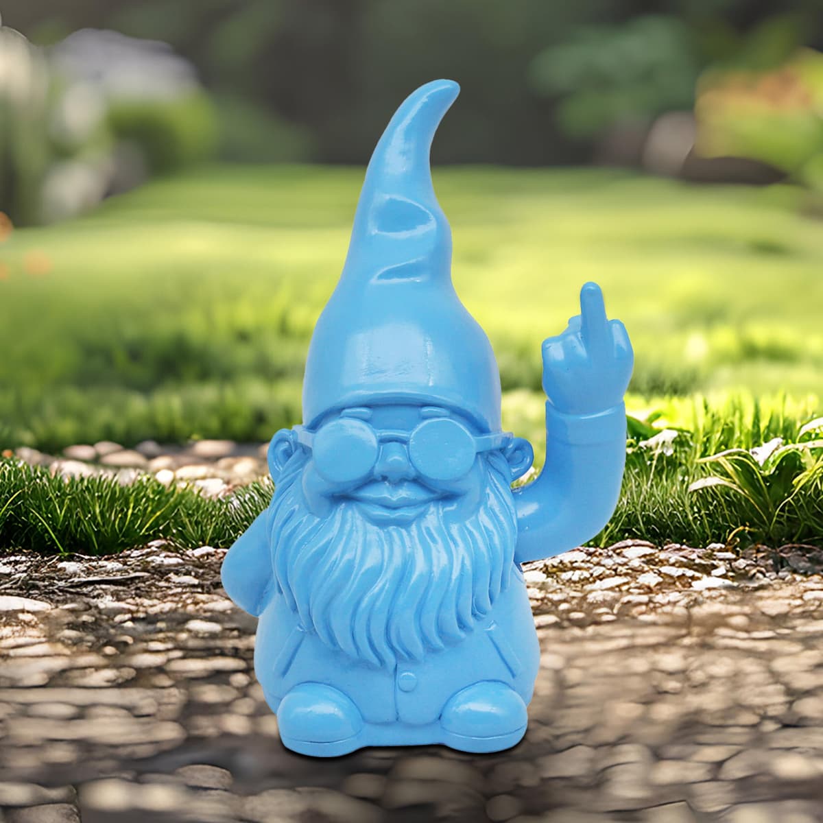 Lesser & Pavey Gnomes Home Decor Figurines & Ornaments For Home & Office | Decorative Home Accessories Statues For Indoor & Outdoor | Lovely Gifts for Women & Men Peace Hands Pink 20 Cm — view 49