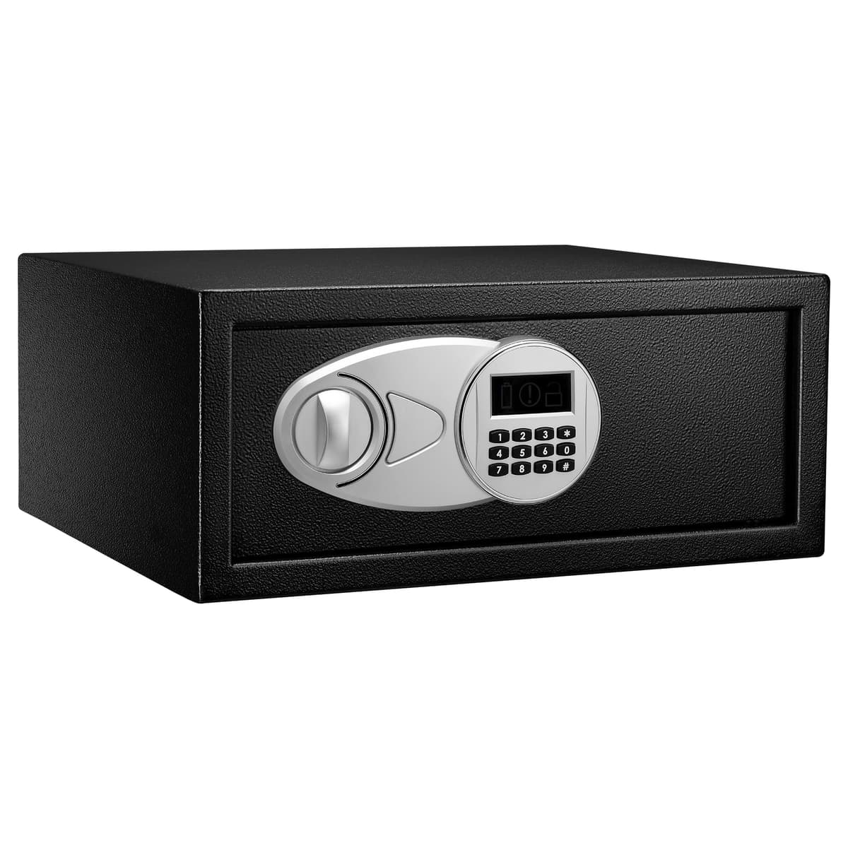 Amazon Basics Caja Fuerte de Seguridad de Acero con Cerradura con Teclado, Protege Dinero, Joyas, Documentos de identificación, 14 l, 35 cm x 25 cm x 25 cm, Color Negro — view 36