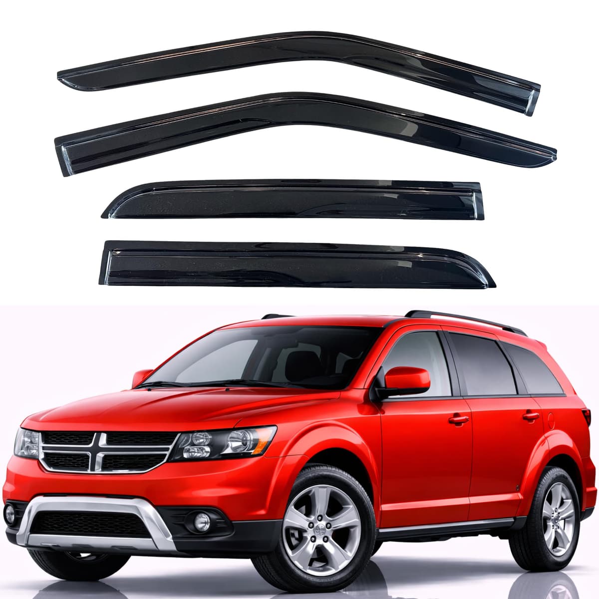 KPY Rain Guards Fit for 2006-2013 Lexus IS250 IS350, Out-Channel Window Visors Vent Wind Deflectors 4PC, Car Accessories for 06-13 Lexus is Series — view 234
