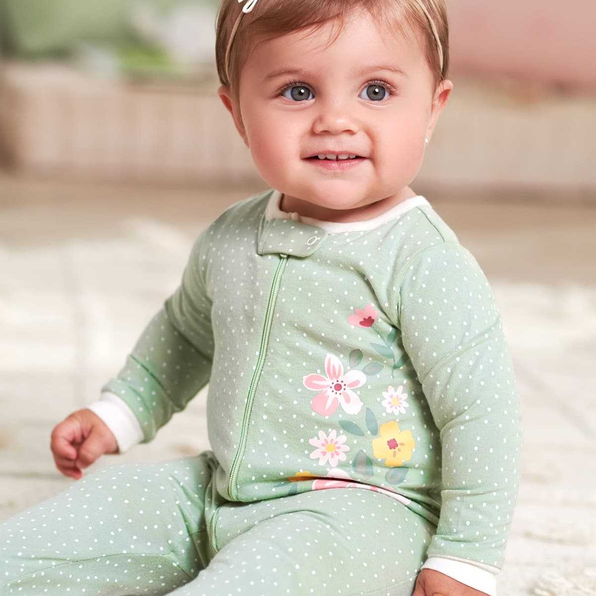Gerber Baby Girls 4 Pack Sleep 'N Play Footie Baby and Toddler Sleepers — view 11