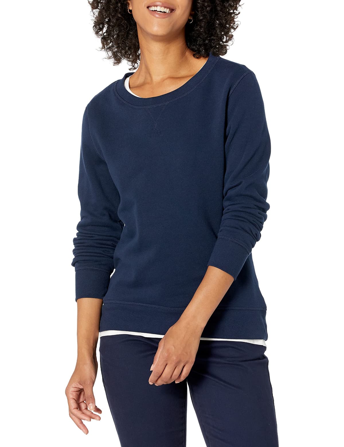 Amazon Essentials Mujer Sudadera con Cuello Redondo de Forro Polar (Disponible en Tallas Grandes) — view 65