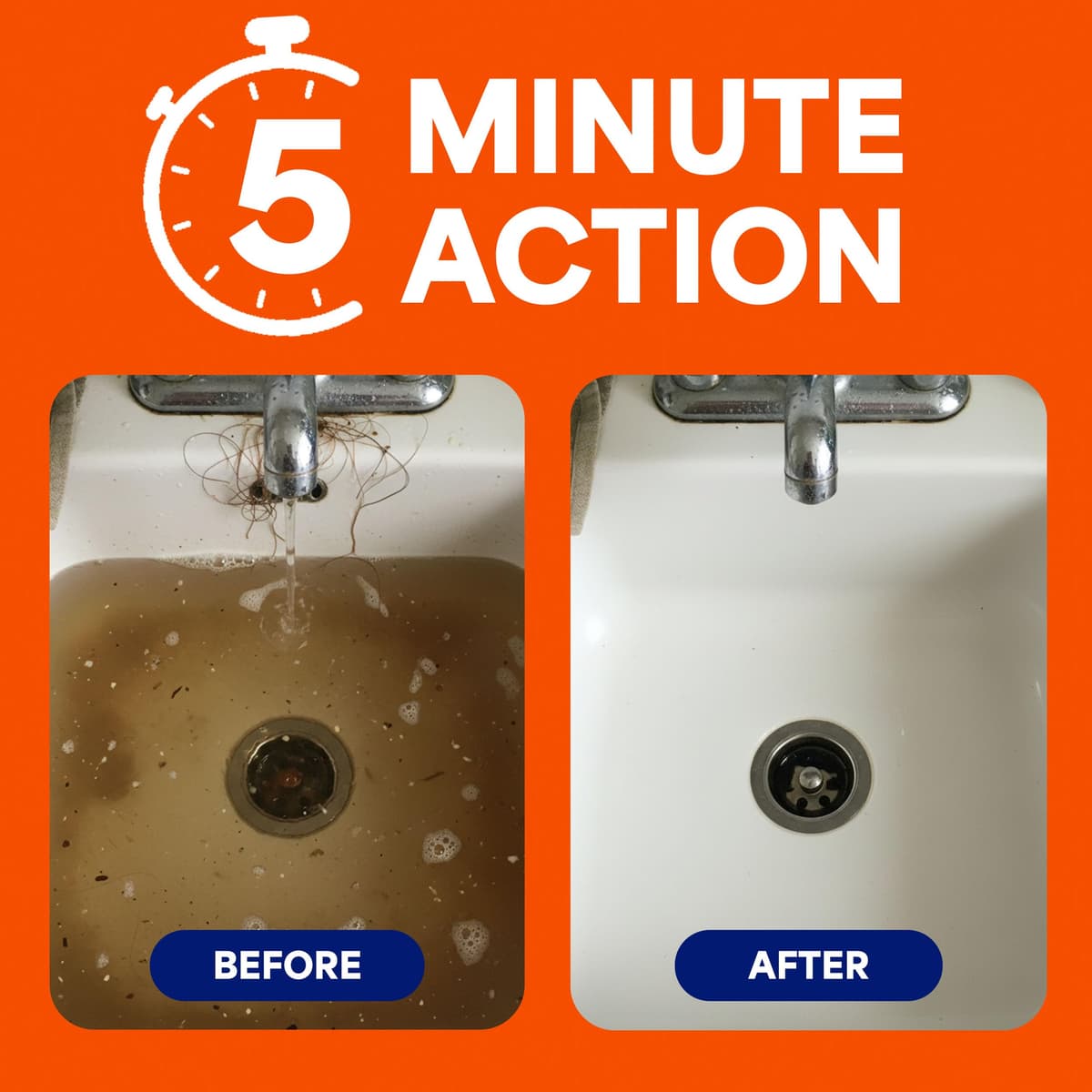 Mr Muscle Drain Unblocker Liquid (2 x 500ml), Sink & Drain Cleaner, Strong & Fast Acting Heavy Duty Drain Gel, Dissolves Clogs, Safe for All Pipes — view 2