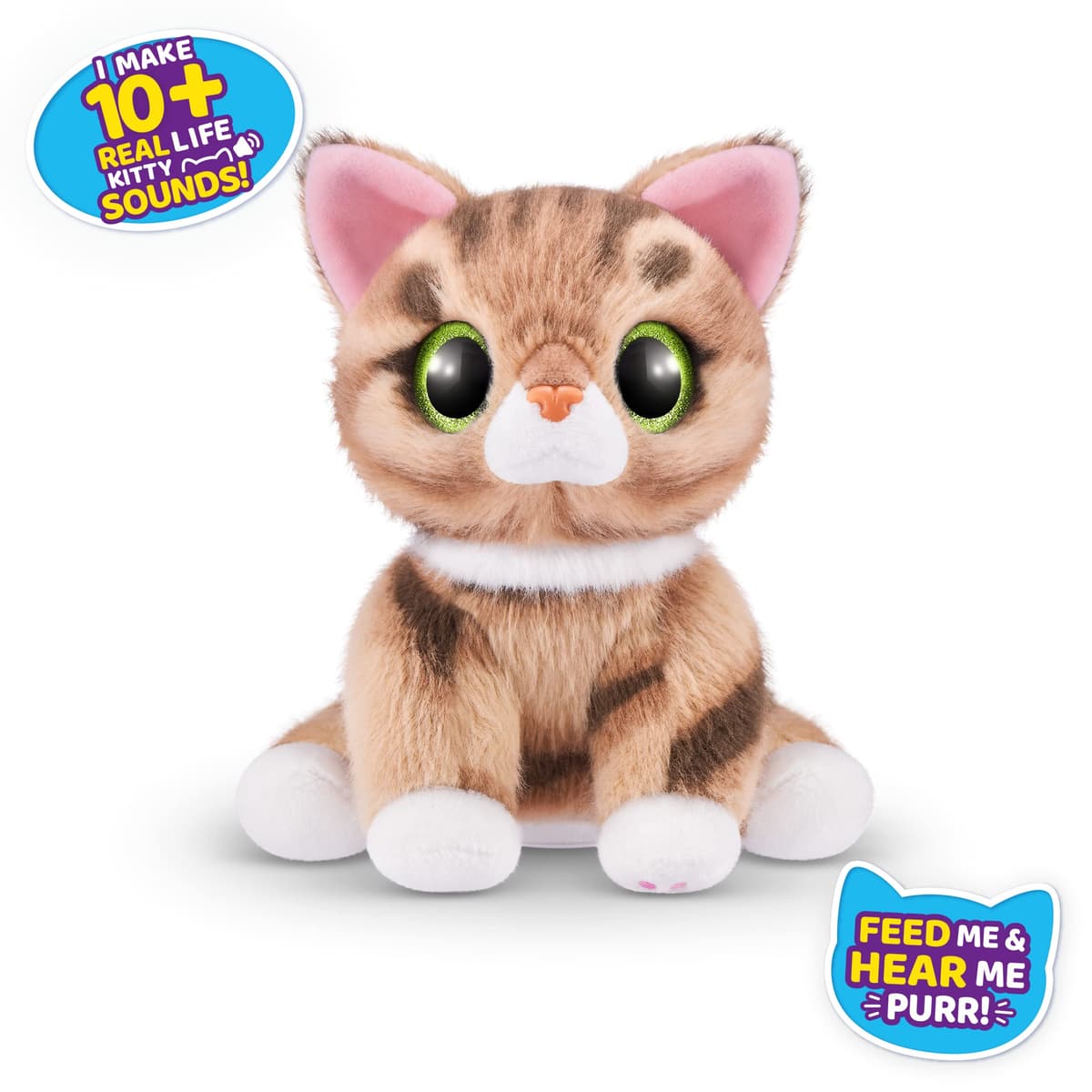 Pets Alive Smitten Kittens Surprise (Tabby Cat Ginger) por ZURU Nurture Play - Juguete Suave para desembalar, adopta 10 Sonidos interactivos — view 5