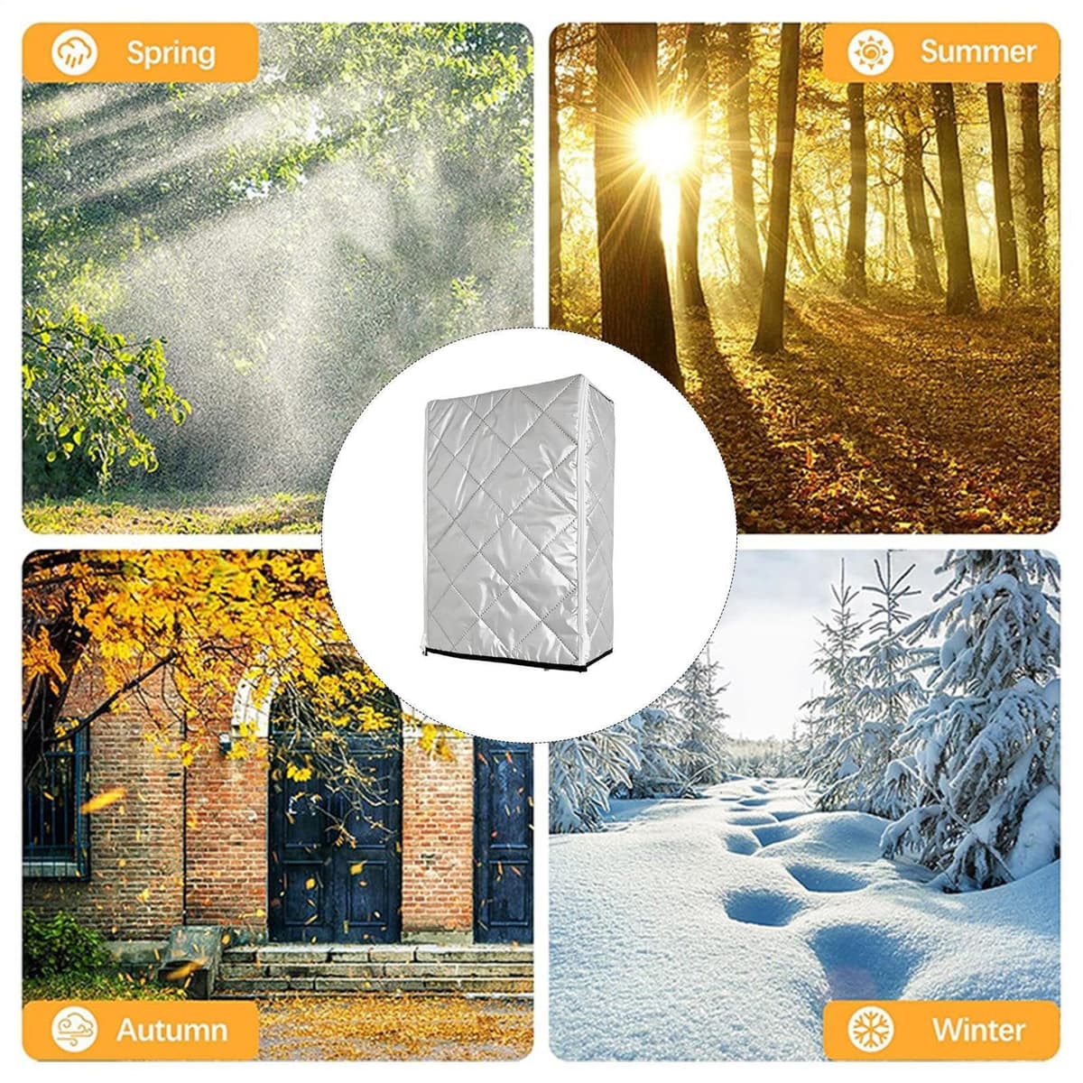 Cubierta para calentador de agua sin tanque al aire libre, protector protector de electrodomésticos de cocina, cubierta de calentador de agua sin tanque para clima frío, , nieve, exterior, jardín — view 4
