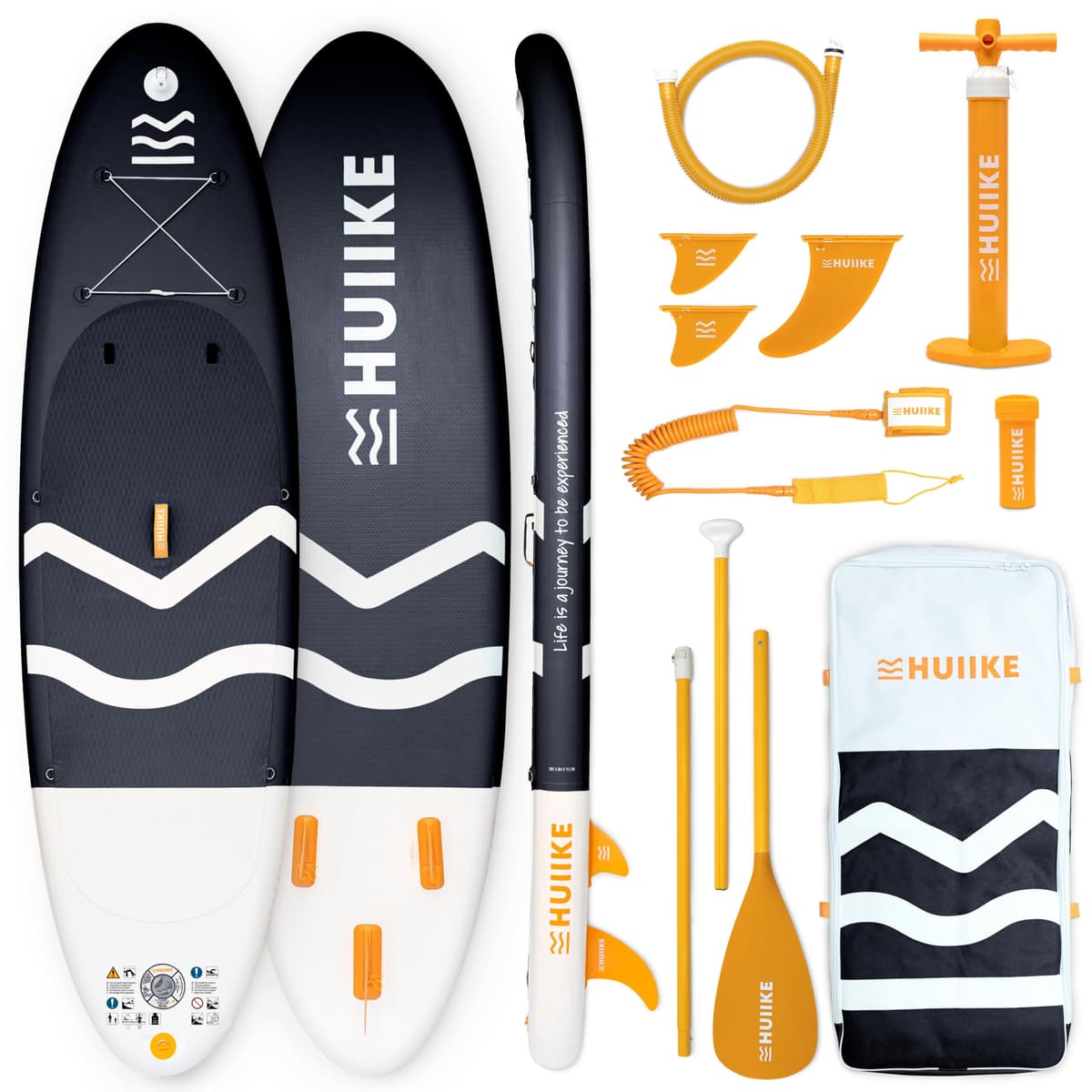 HUIIKE Tabla Paddle Surf Hinchable con Accesorios Incluidos, Remo, Quillas, Inflador. Stand Up Paddle Board Gran Estabilidad y Resistencia. 305 x 84 x 15 cm, Soporta hasta 130 kg — view 11
