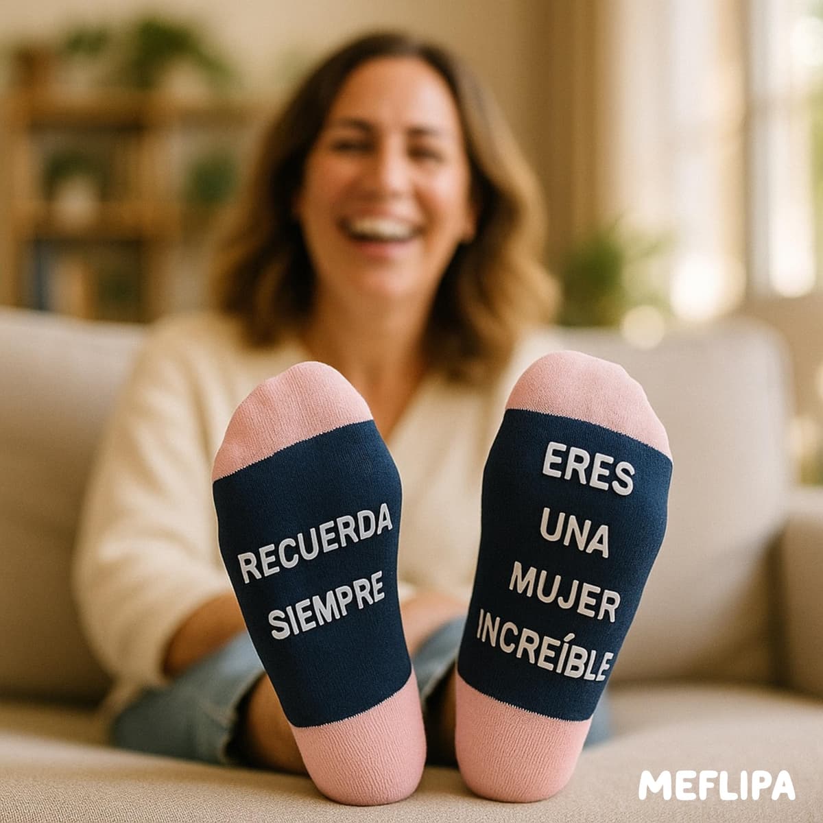 Regalos Originales para Mujer Amigas Calcetines Divertidos Ideas Regalo Cumpleaños Madre Amigo Invisible Original Personalizados Mama Abuela Amiga Novia Pareja Compañera Trabajo Profesora — view 2